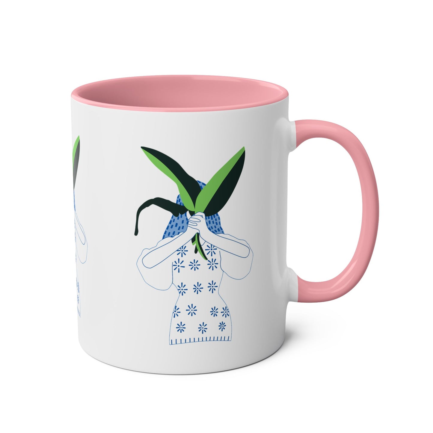 Mother Nature Two-Tone Coffee Mugs, 11oz