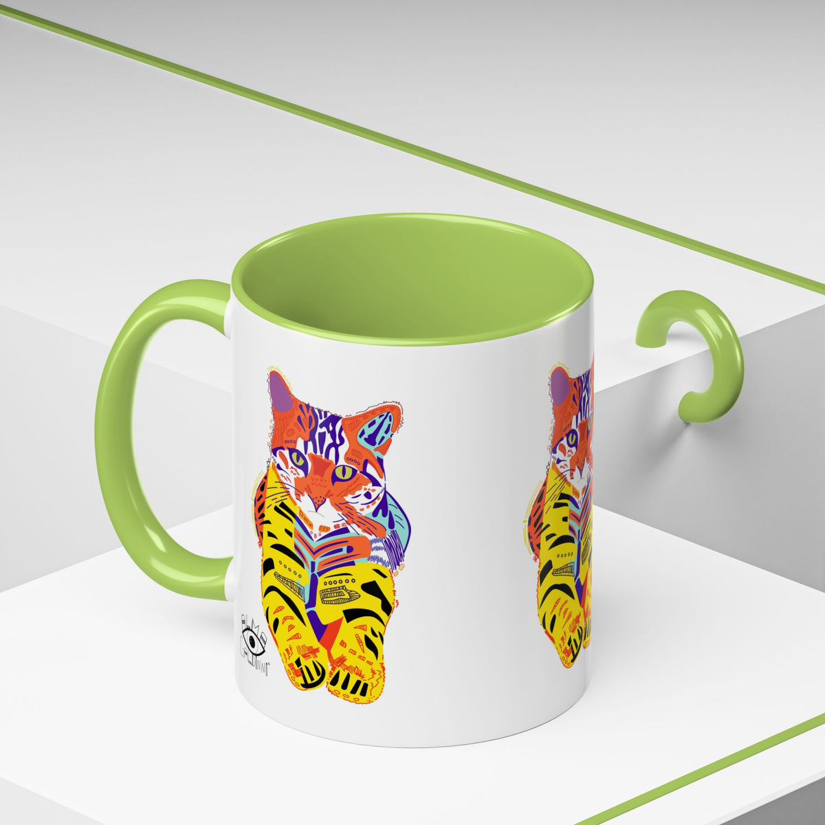 Tiger Cat Accent Coffee Mug (11, 15oz)
