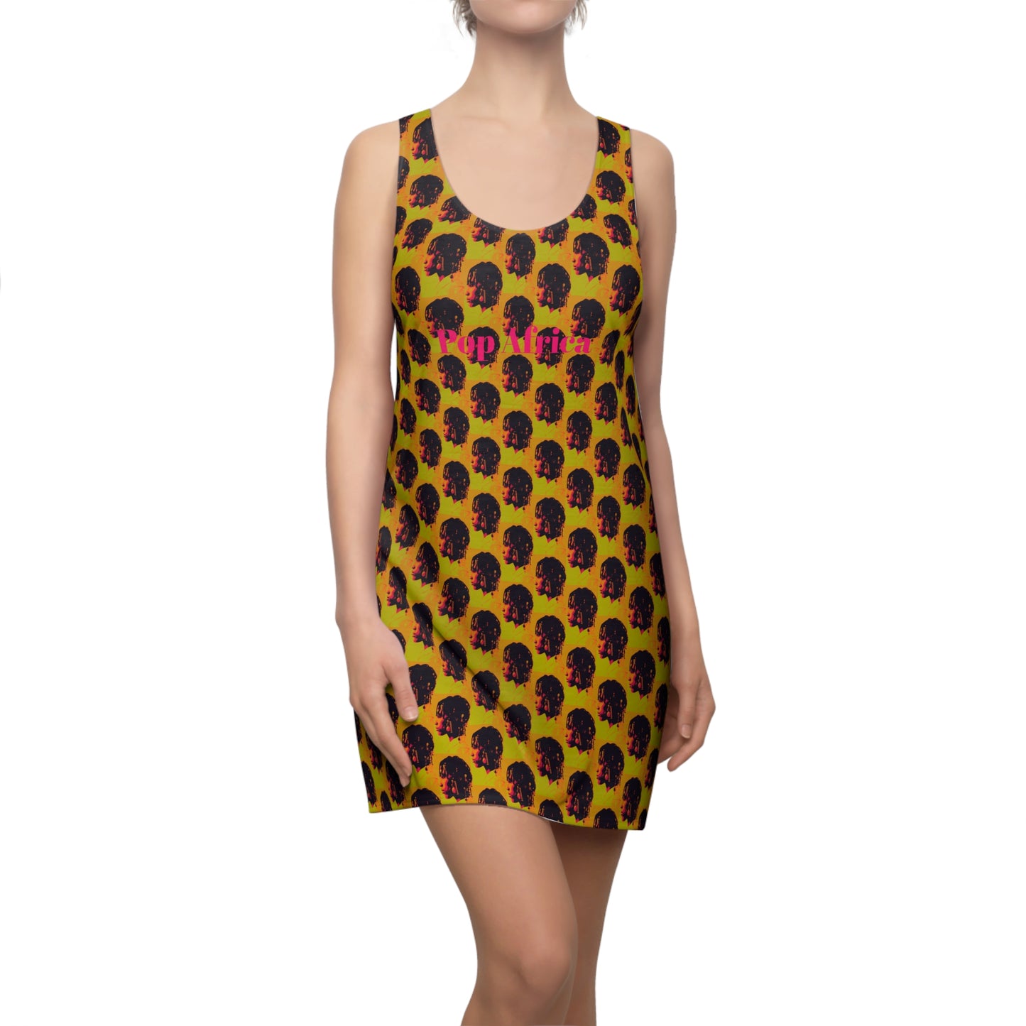 Pop africa Cut & Sew Racerback Dress (AOP)