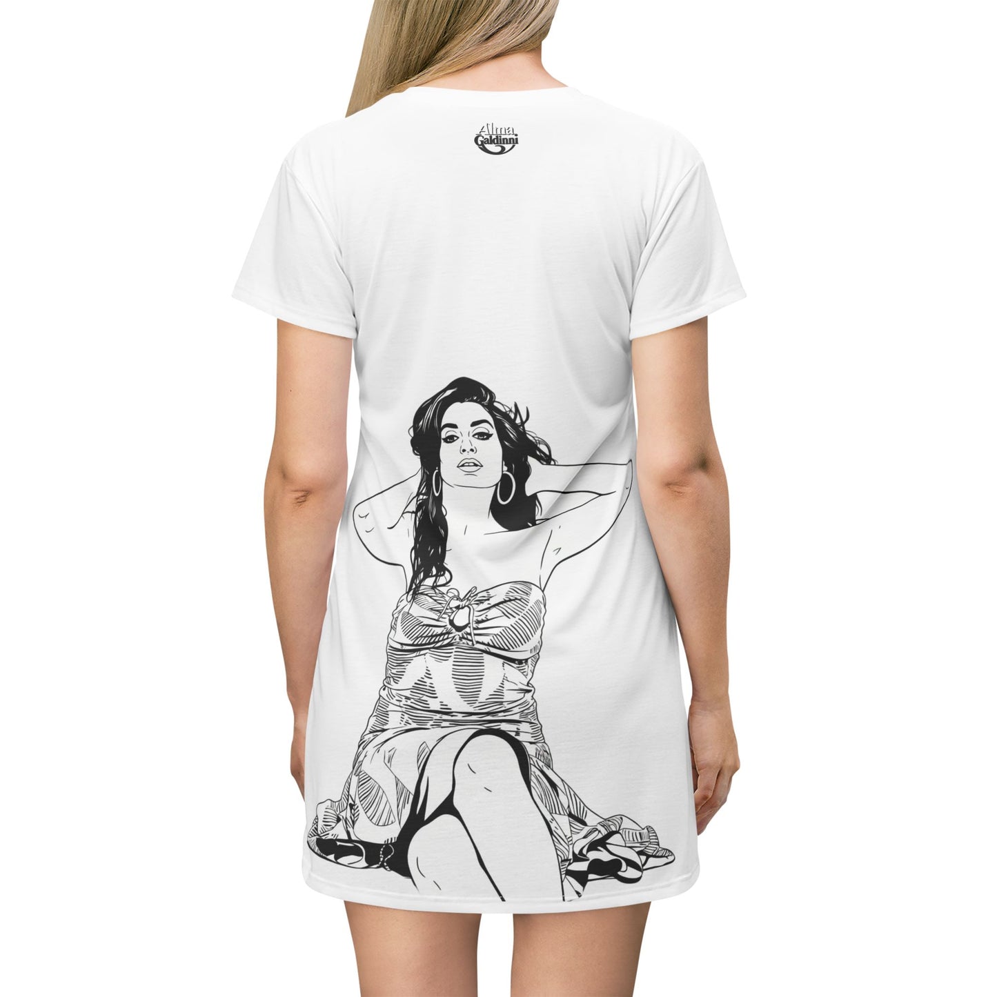 Elegant Amy T-Shirt Dress (AOP)