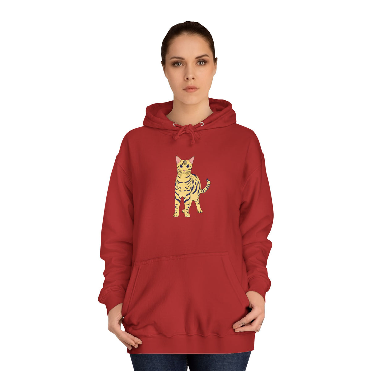 Benjamin The Cat Unisex College Hoodie