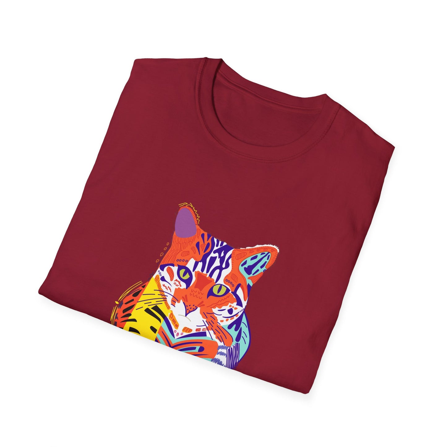 Vibrant Tiger Graphic Unisex Softstyle T-Shirt