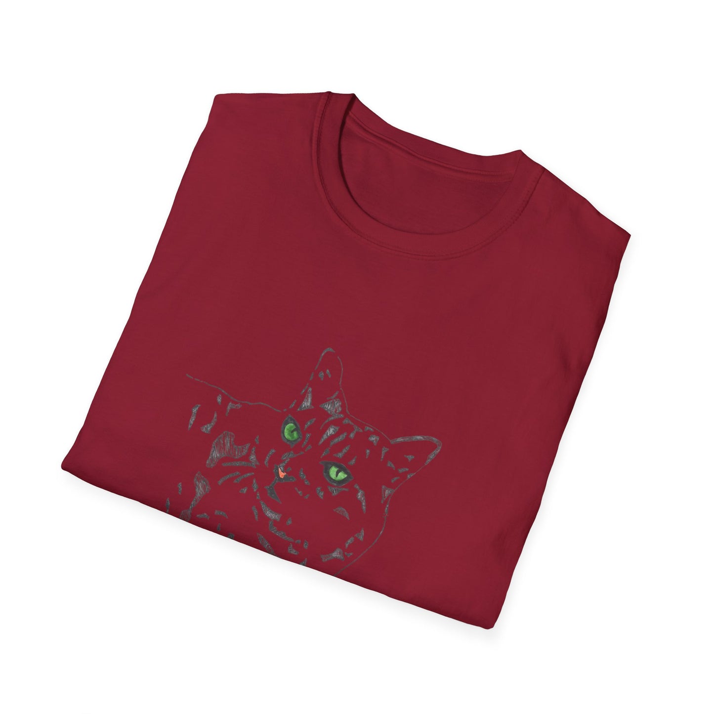 Cute Cat Design Unisex T-Shirt, Comfortable Tee for Cat Lovers, Pet Owner Gift, Casual Wear, Animal Lover Apparel