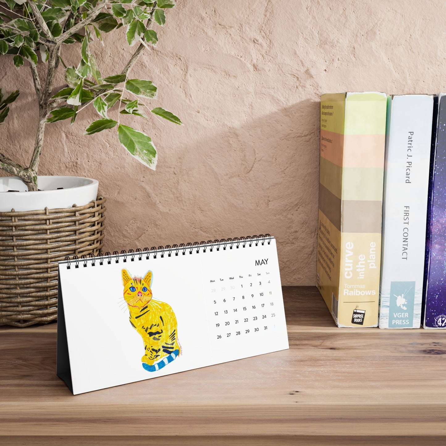 Minimalist Desk Calendar 2025 - Stylish Home Office Decoration