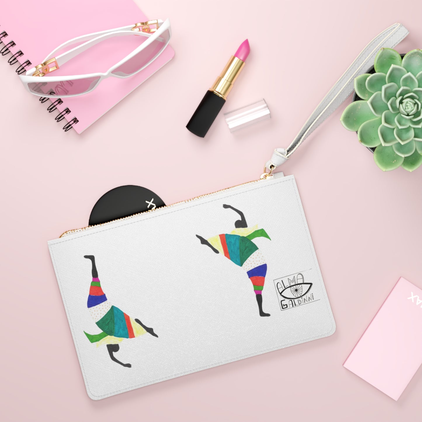 Colorful Artistic Clutch Bag - Unique Hand-Drawn Design for Stylish Women, Everyday Use, Gifts, Festivals, Parties