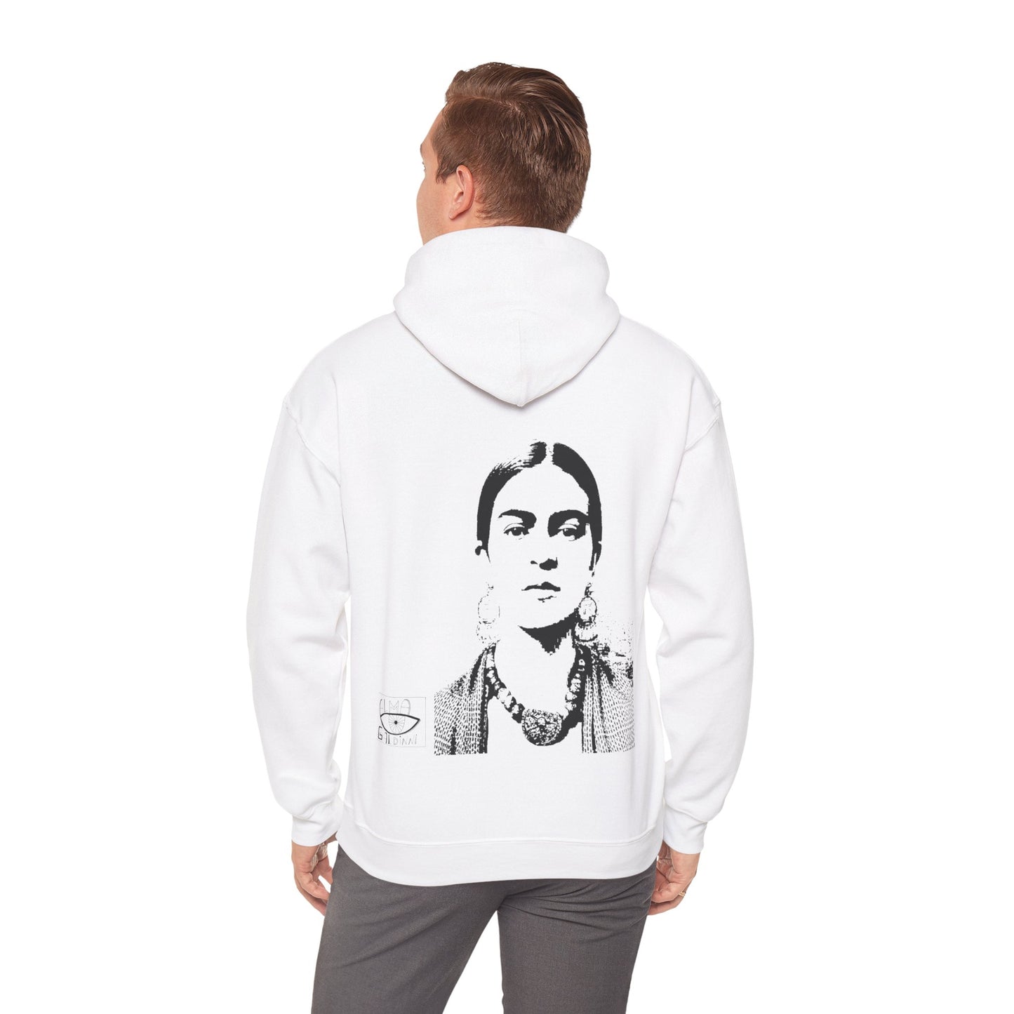 Frida Kahlo Inspired Hooded Sweatshirt - Unisex Warm Hoodie, Art Lover Gift, Vintage Style Clothes, Bohemian Fashion, Cozy Casual Wear