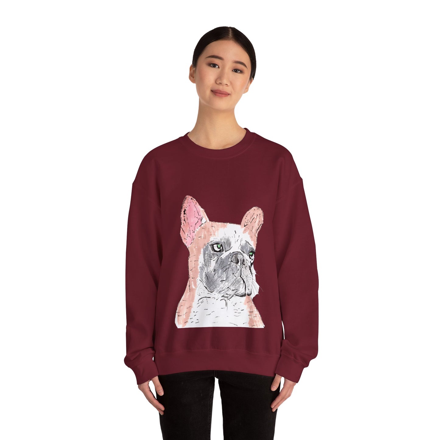 French Bulldog Art Sweatshirt - Cozy Unisex Crewneck for Dog Lovers