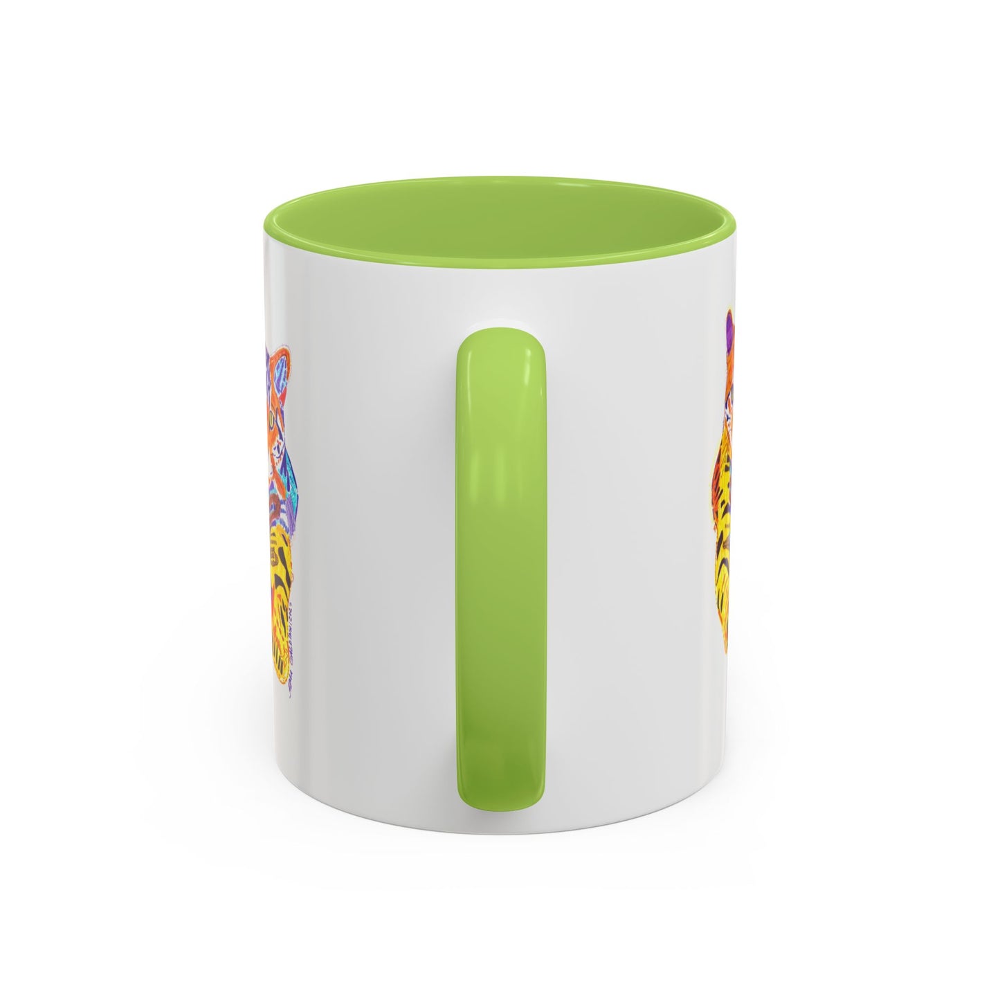 Mug - Tiger Design Accent Coffee Mug (11, 15oz)