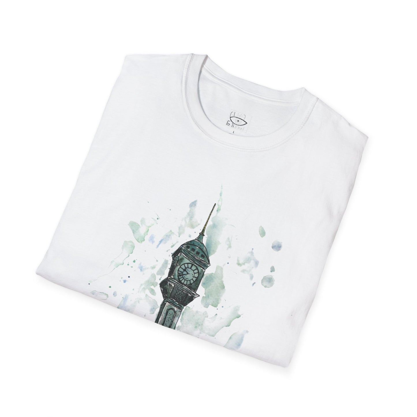 Birmingham Watercolor Green Clock T-Shirt