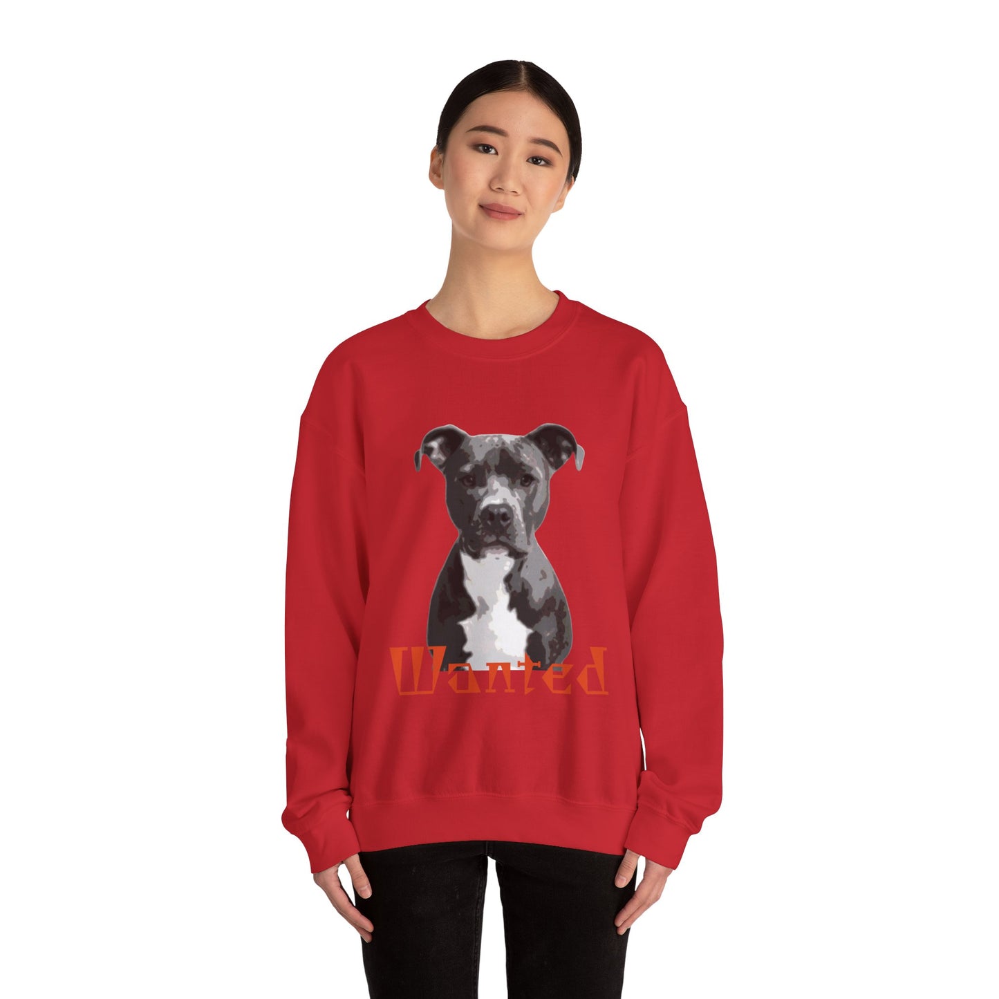 Wanted Dog Sweatshirt, Cozy Crewneck, Animal Lover Gift, Pet Enthusiast Apparel, Casual Unisex Top