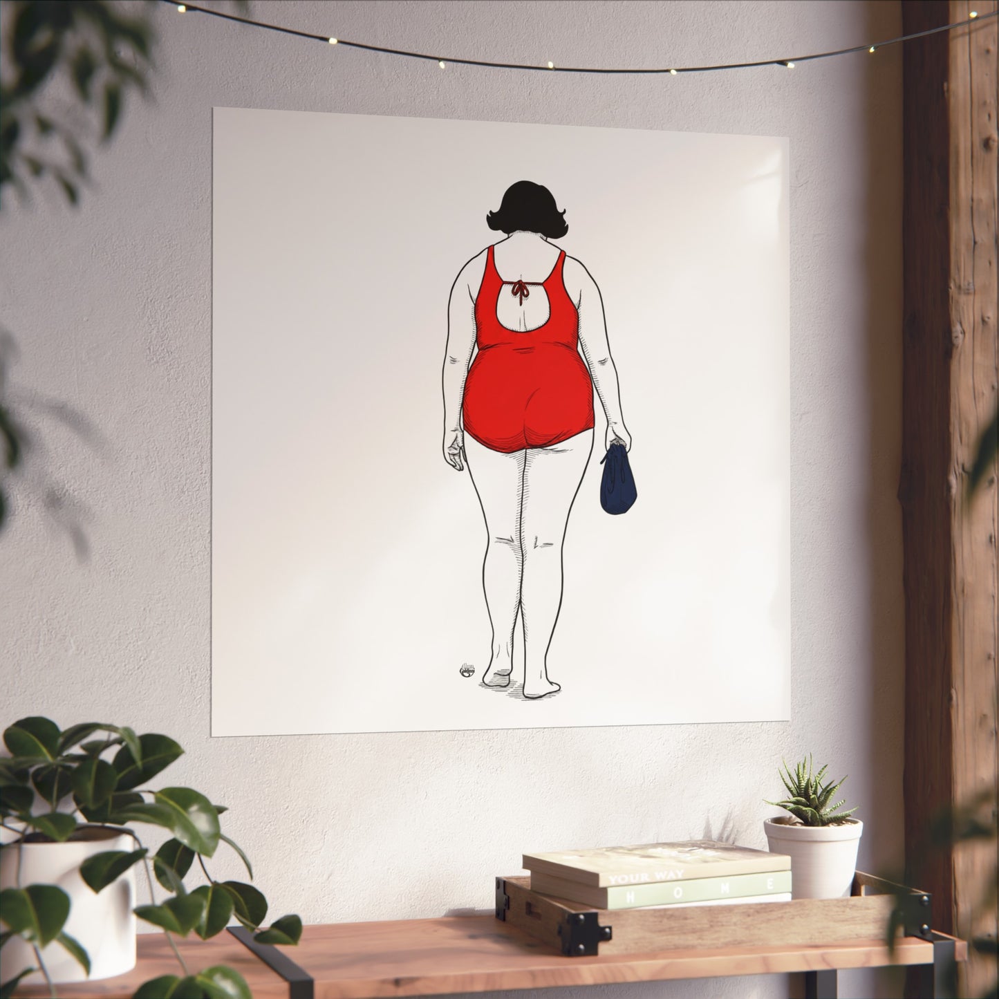 Elegant Swimmer lady Fine Art Posters