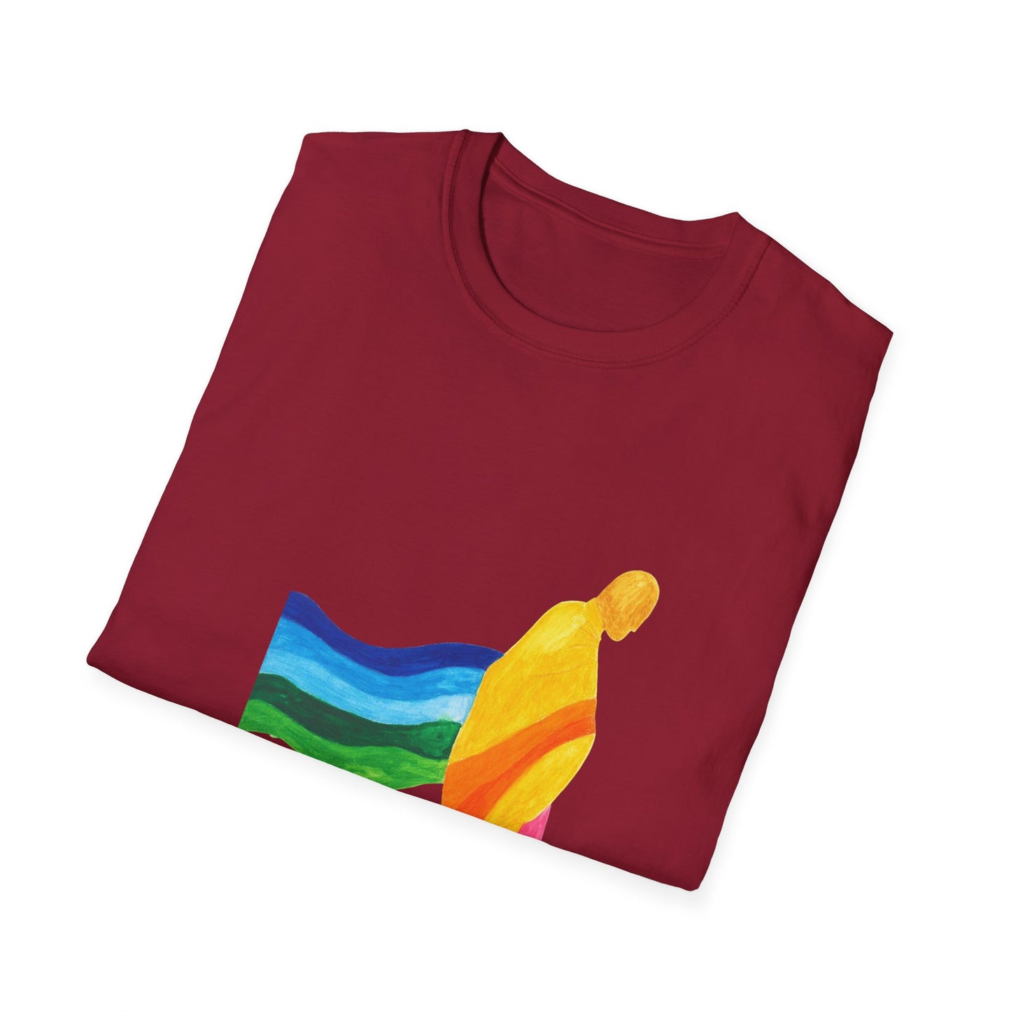 Rainbow Flag Unisex Softstyle T-Shirt - Celebrate Pride and Diversity