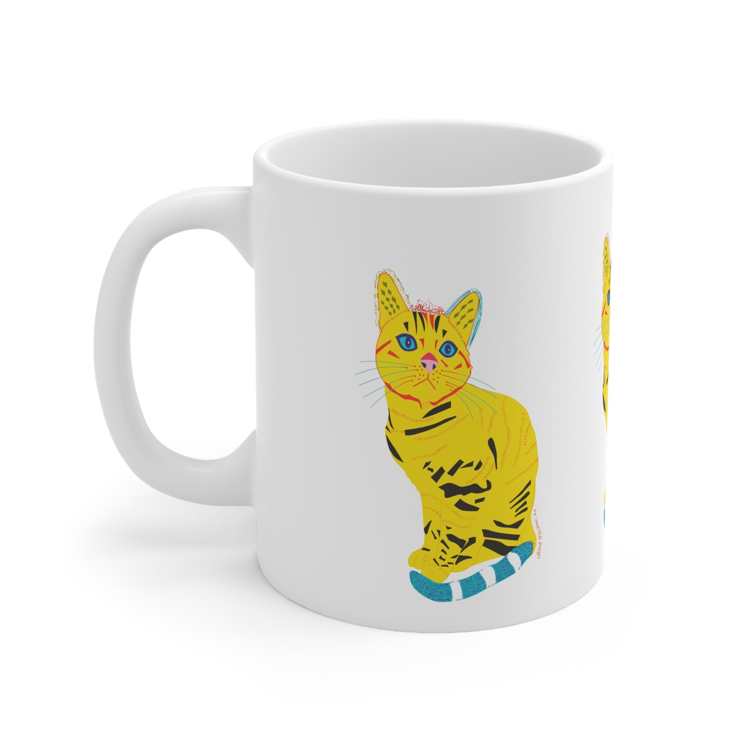 Yellow cat Mug