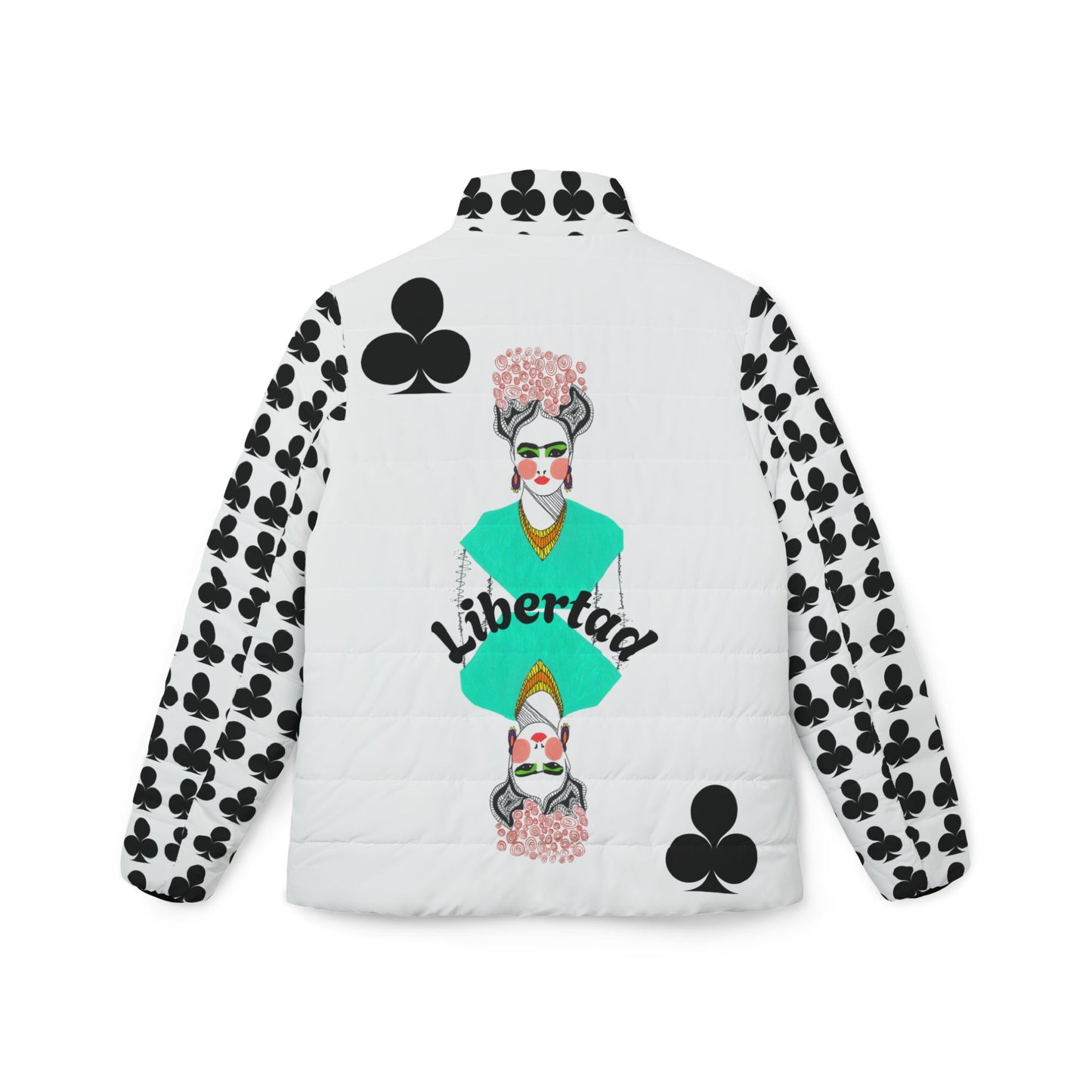 Frida Kahlo Women’s Puffer Jacket - Stylish Art-Inspired Outerwear