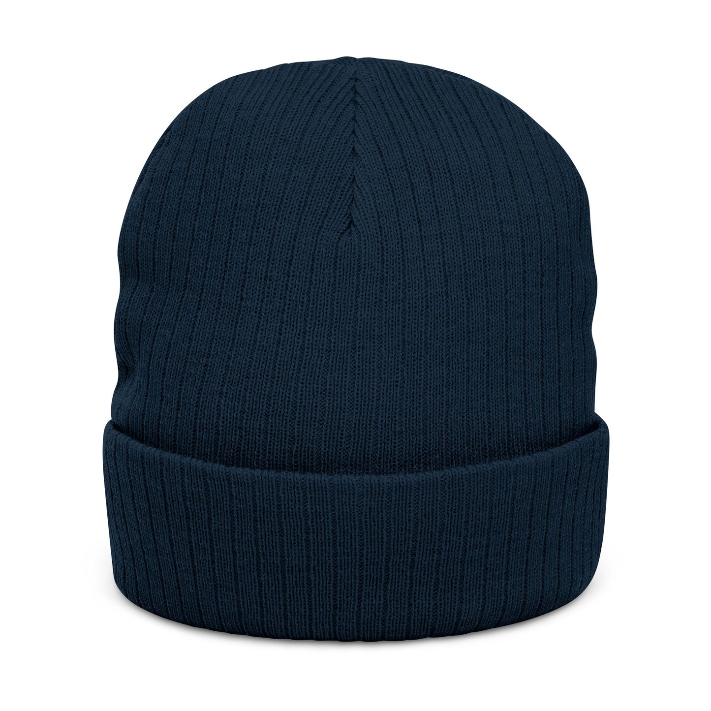 Cool Ribbed Knit Beanie with Eye Embroidery - Stylish & Warm Winter Accessory