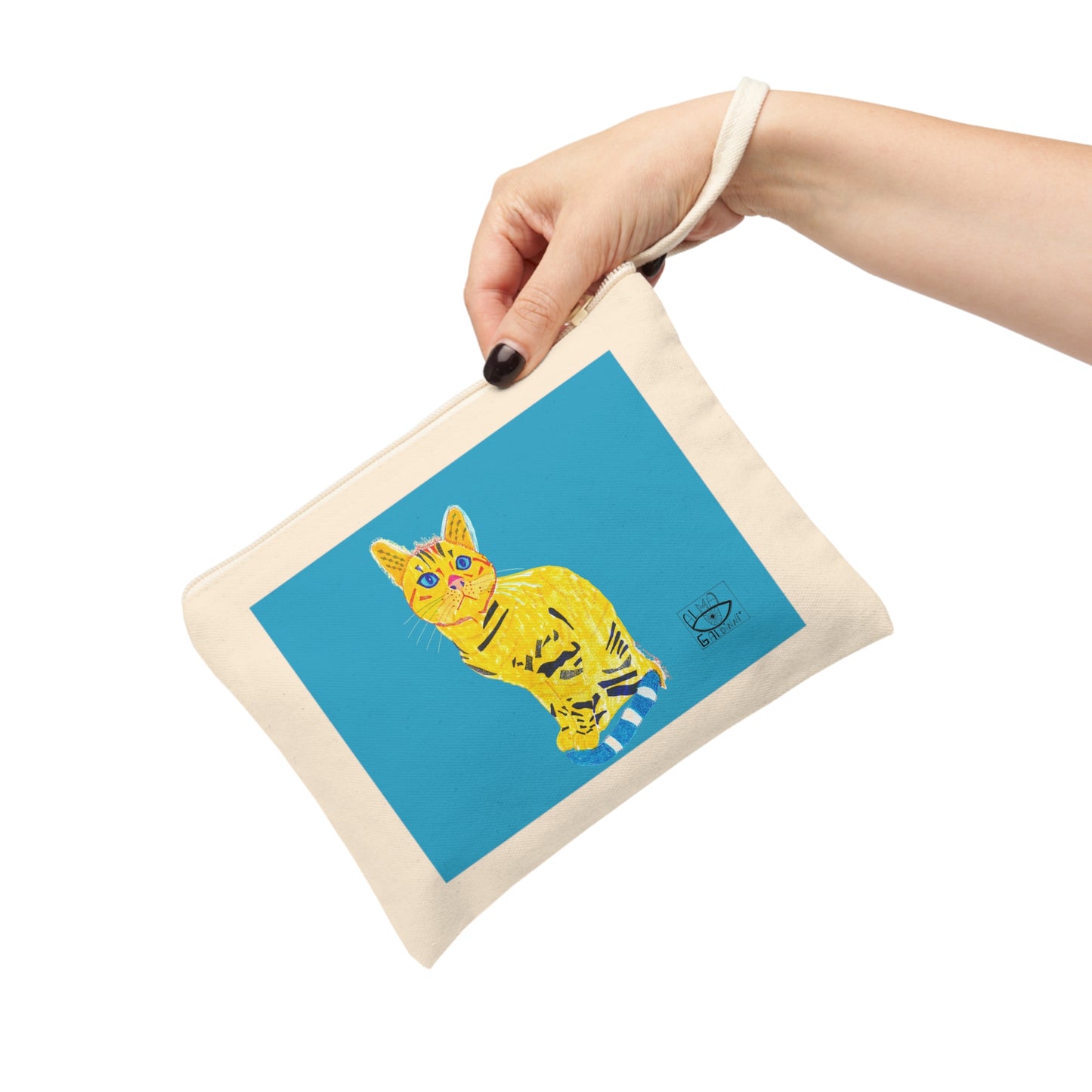 Yellow Cat Zipper Pouch