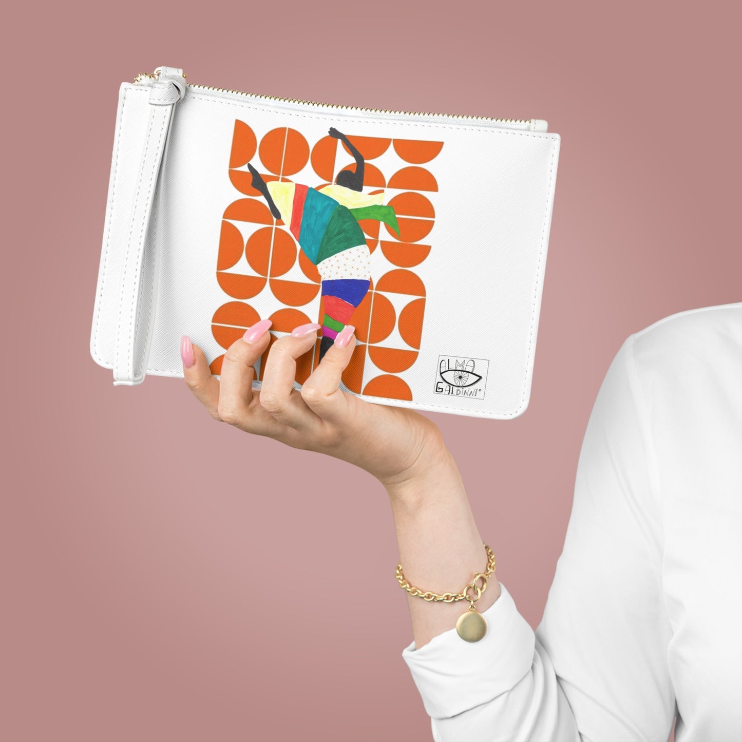 Colorful Dance Themed Clutch Bag, Vibrant Purse for Parties, Festivals, Dance Lovers, Unique Gift Idea for Birthdays