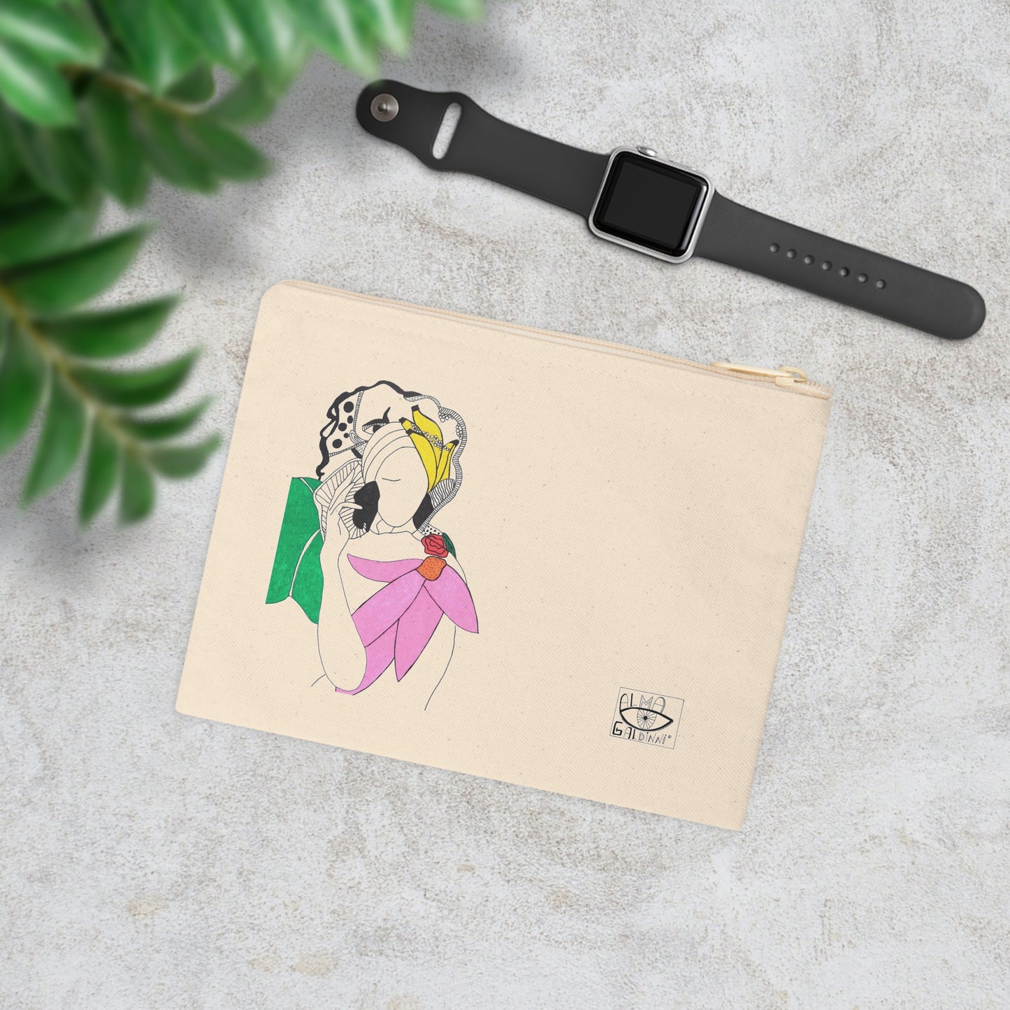 Tropicalia Accessory Zipper Pouch