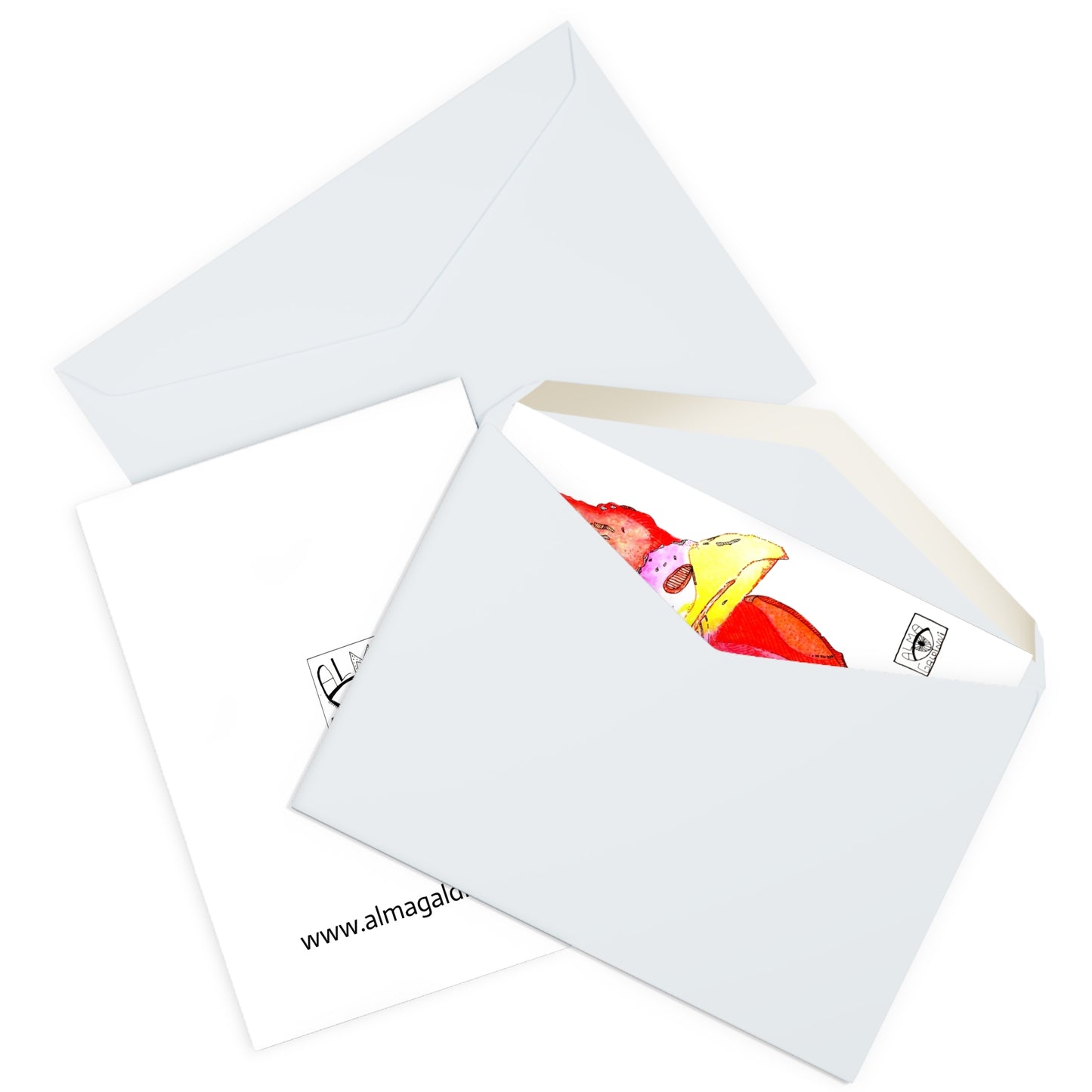 Colorful Chicken Greeting Cards - 5 Pack for Happy Occasions