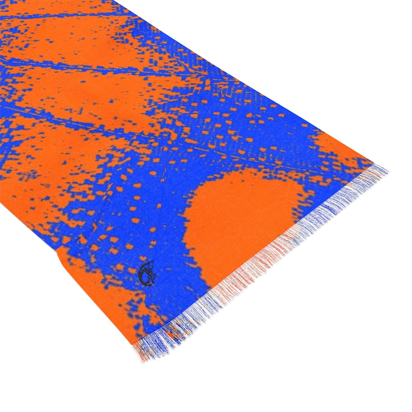 Orange Butterfly Light Scarf