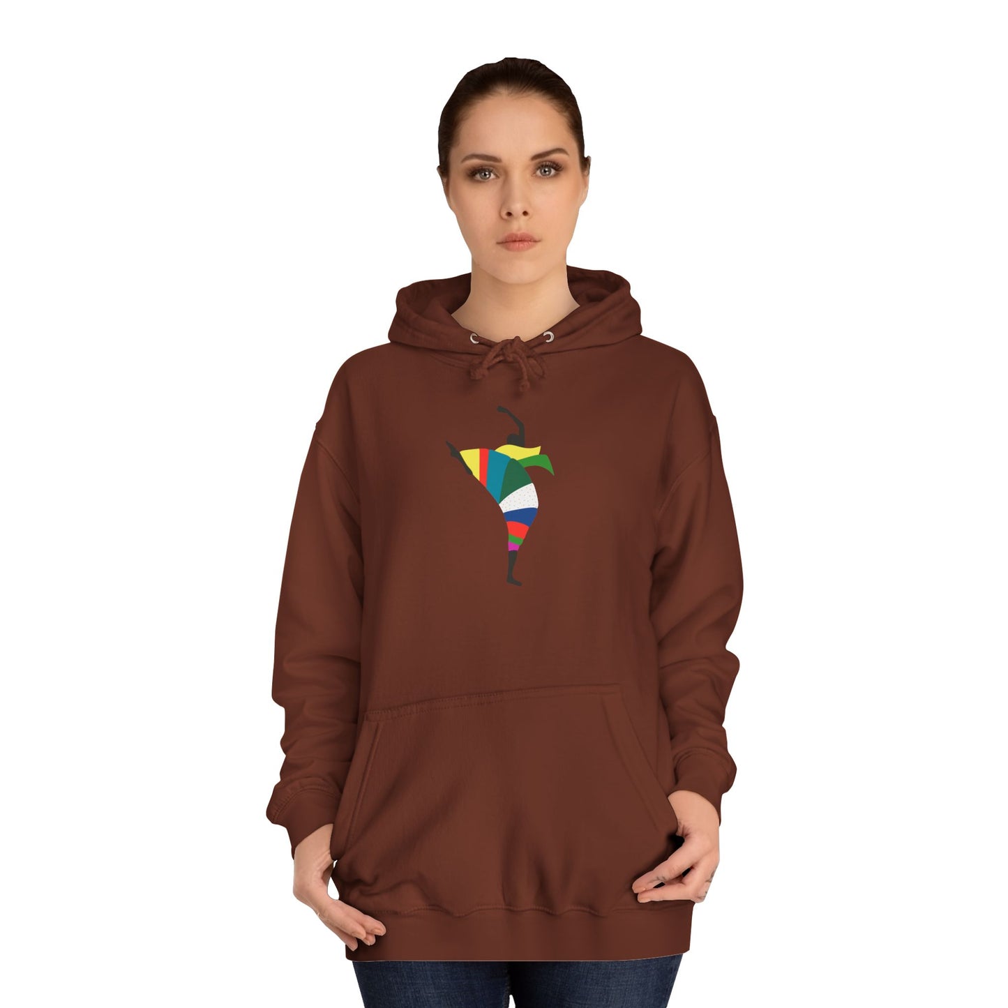 Colorful Dancer Unisex College Hoodie - Stylish Daily Wear