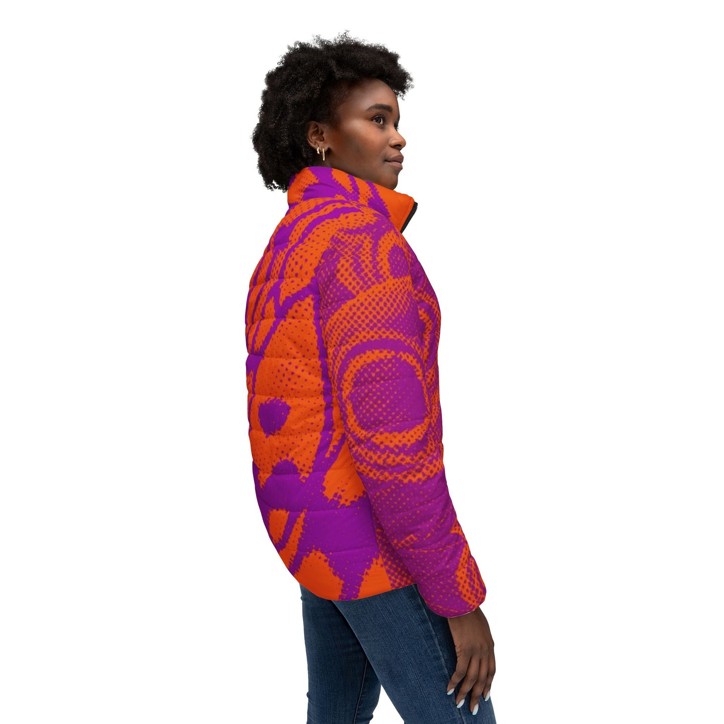 Butterfly Women’s Puffer Jacket (AOP)