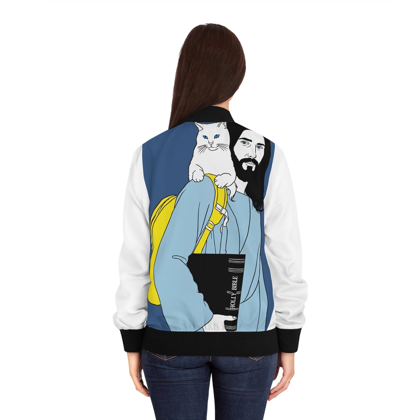 Jesus Jacket Women's Bomber Jacket (AOP)