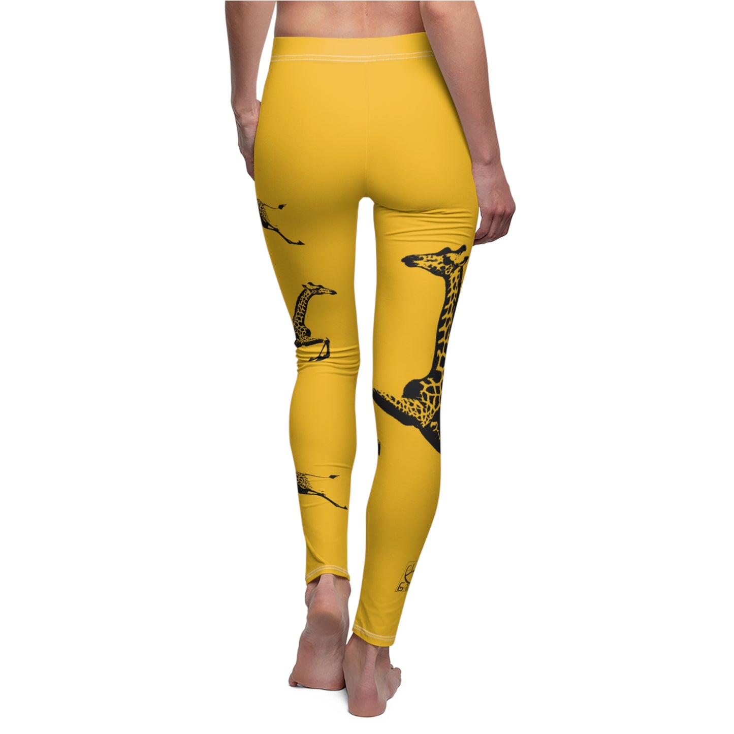 Giraffe Print Casual Leggings, Stylish Activewear, Yoga Pants, Gifts for Animal Lovers, Summer Fashion, Unique Workout Gear