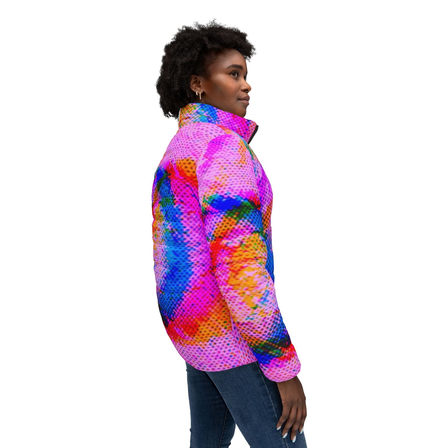 Cybernetic Butterfly Women’s Puffer Jacket (AOP)