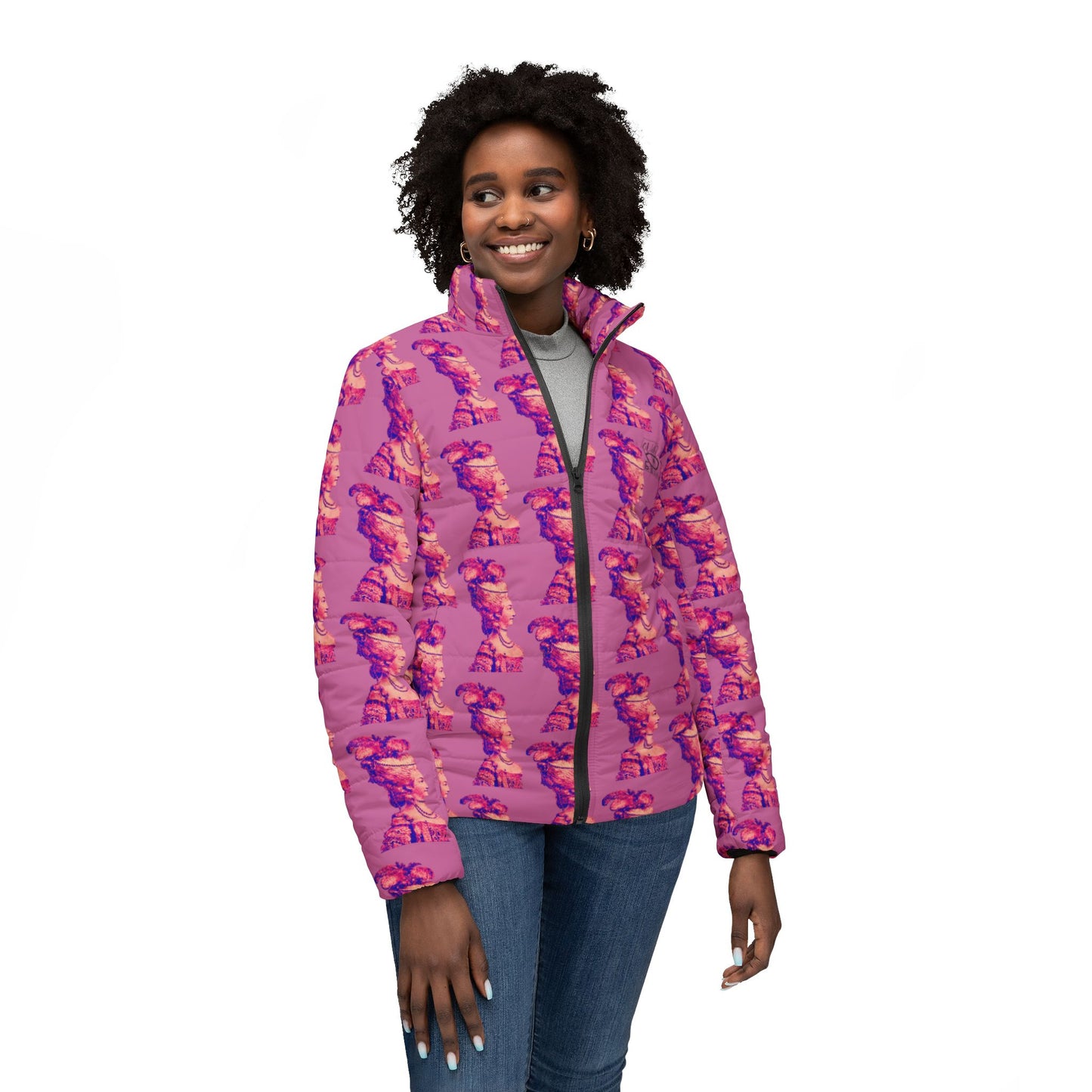 Maria Antoinette Women’s Puffer Jacket (AOP)