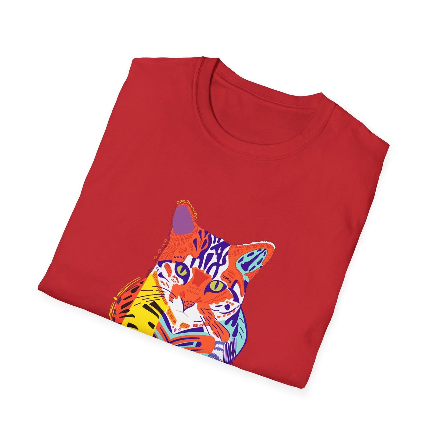 Vibrant Tiger Graphic Unisex Softstyle T-Shirt