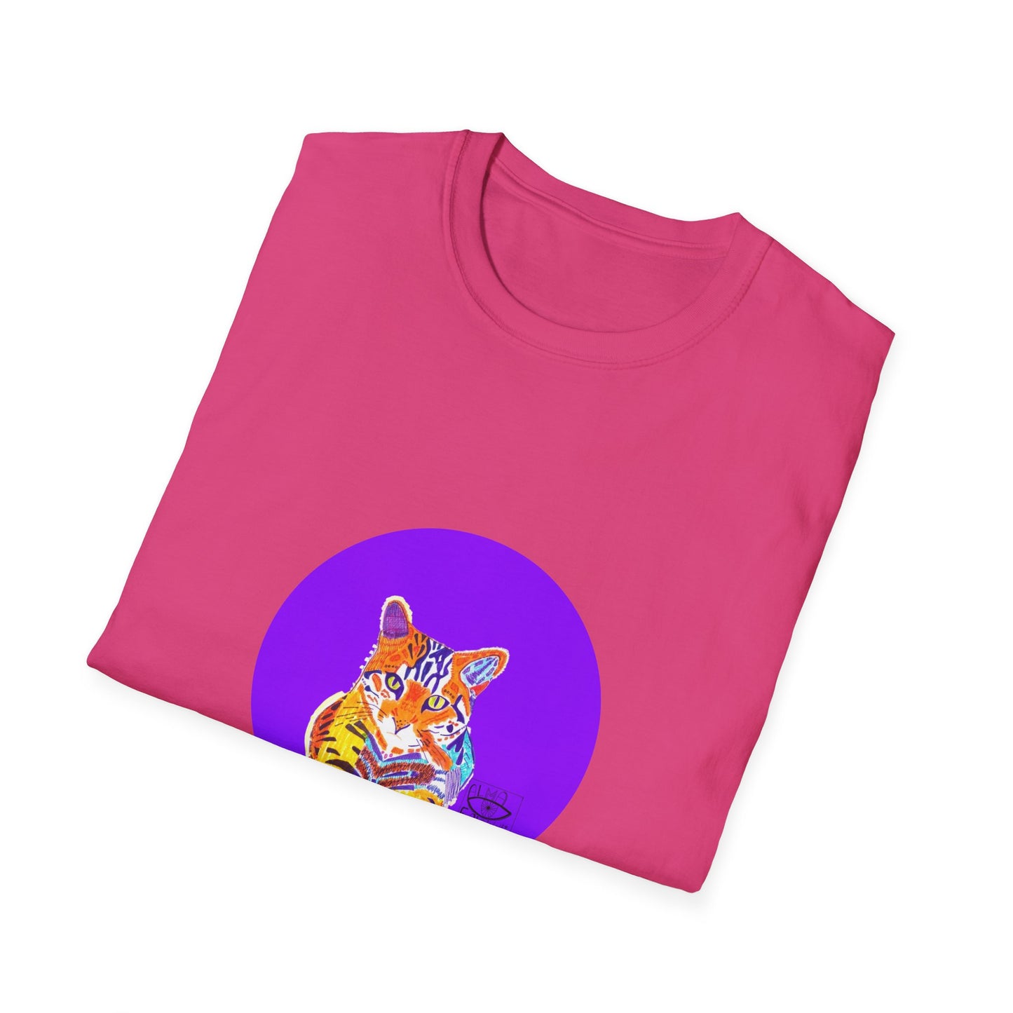 Vibrant Tiger Graphic T-Shirt, Colorful Art Tee for Animal Lovers, Unique Gift for Birthdays and Special Occasions, Unisex Softstyle Tee