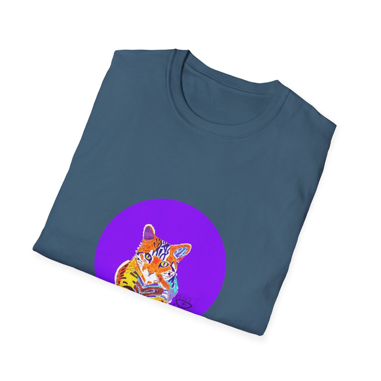 Vibrant Tiger Graphic T-Shirt, Colorful Art Tee for Animal Lovers, Unique Gift for Birthdays and Special Occasions, Unisex Softstyle Tee