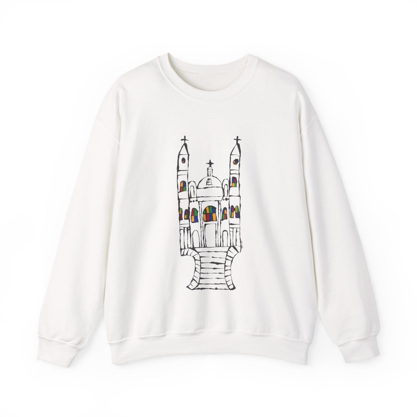 Ilheus Cathedral in Brazil Unisex Heavy Blend™ Crewneck Sweatshirt