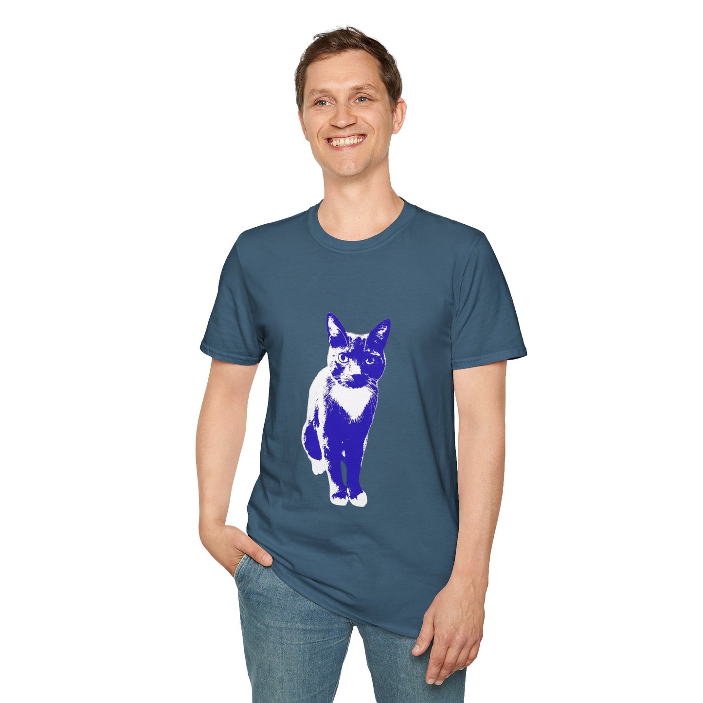 Bertie the cat Unisex Softstyle T-Shirt