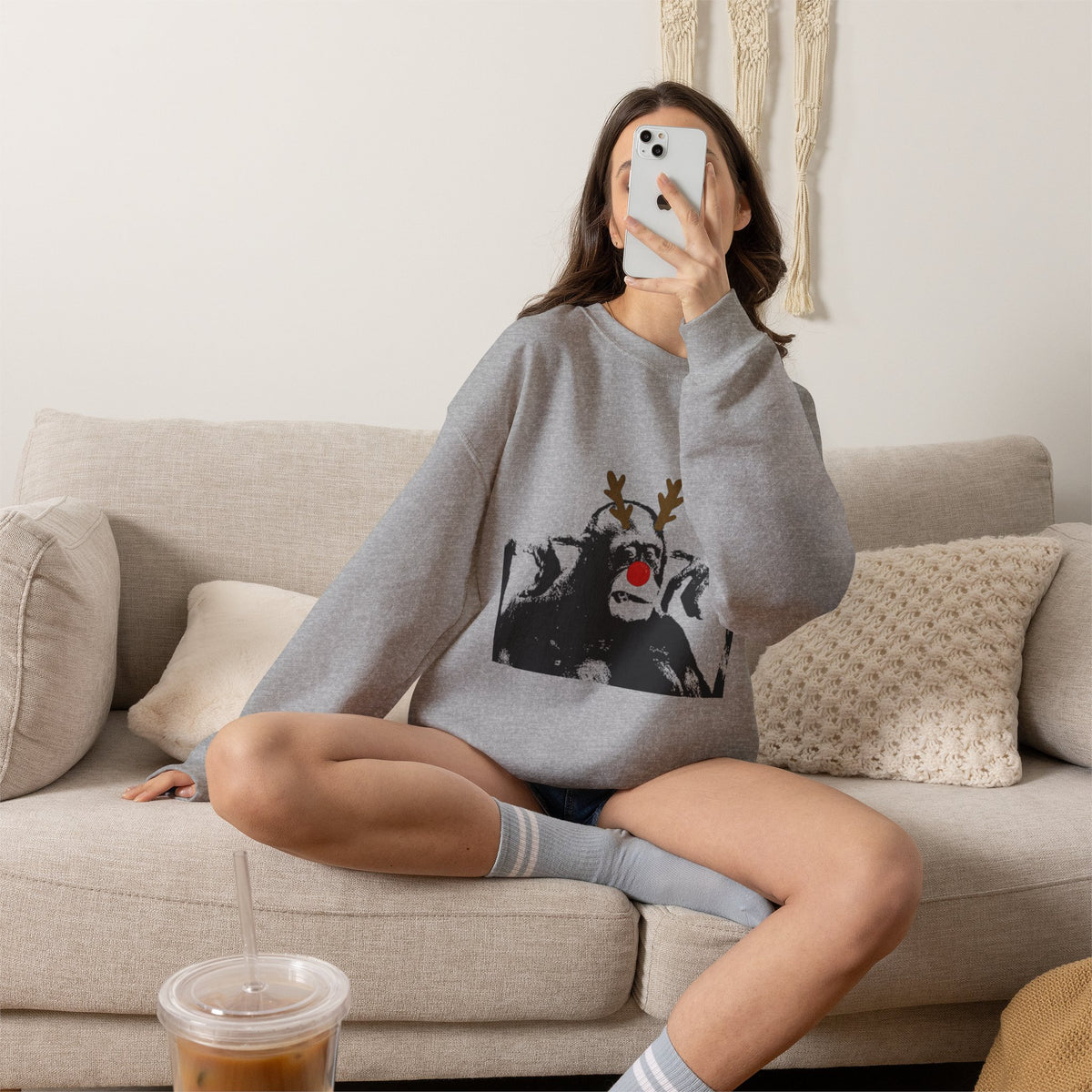 Cheeky Monkey Unisex Heavy Blend™ Crewneck Sweatshirt