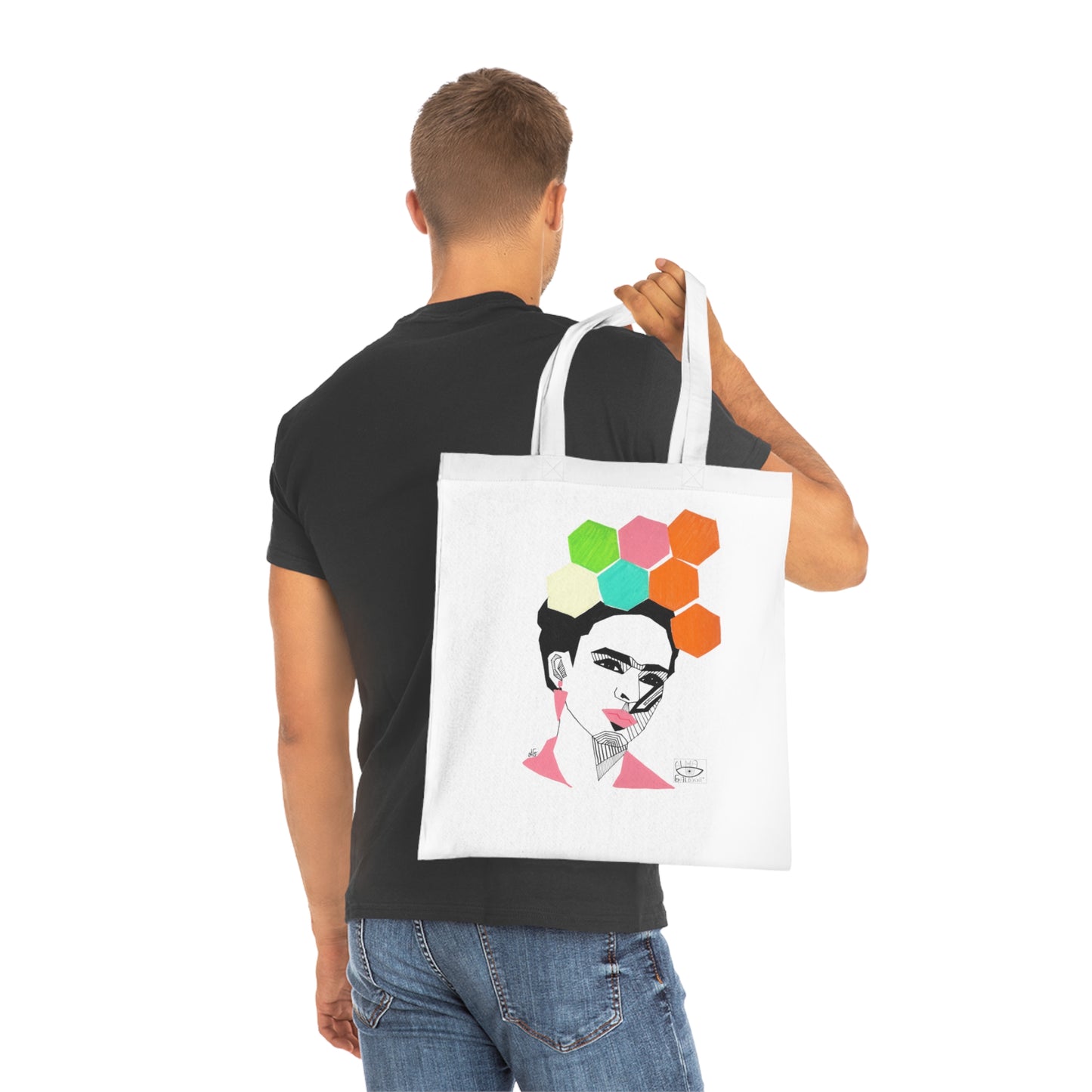 Frida kahlo Cotton Tote Bag - Stylish Eco-Friendly Shopper, Everyday Use, Gift Idea, Art Lover's Accessory, Sustainable Fashion