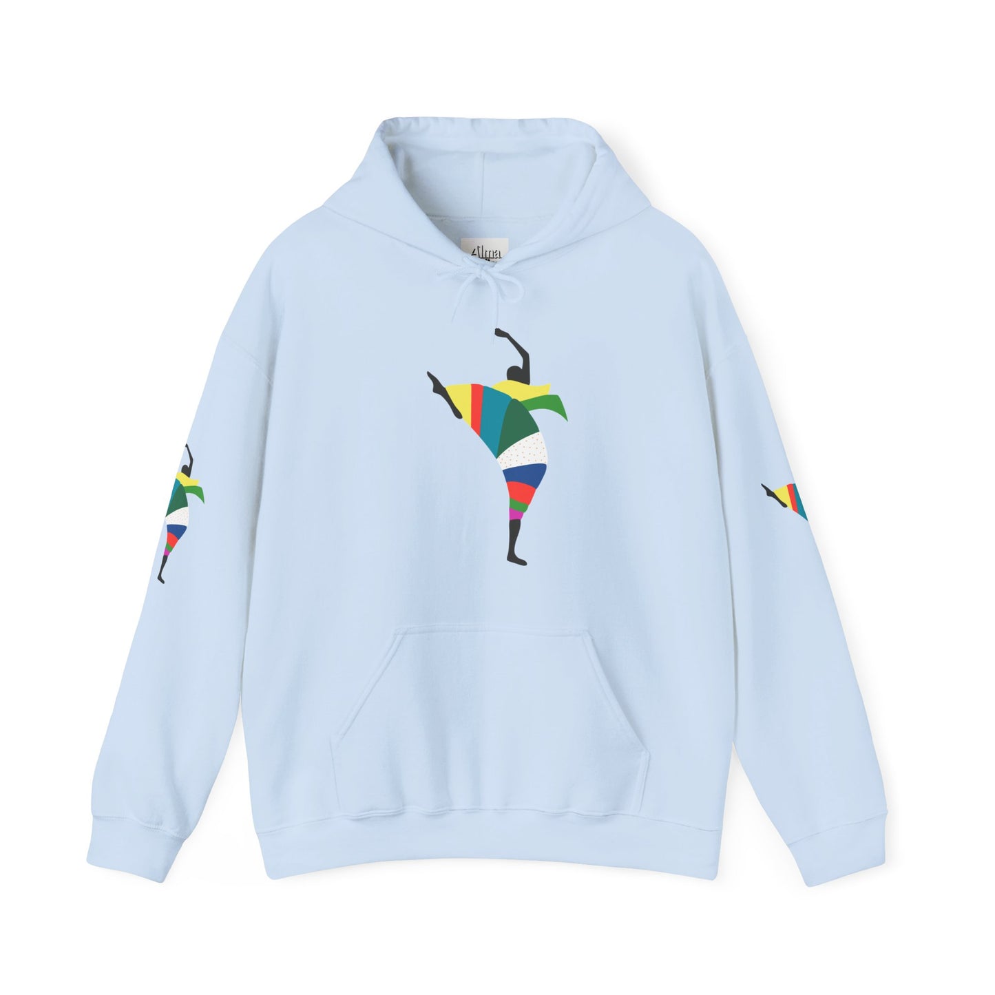 Dance is Organism Unisex Hooded Sweatshirt - Colorful Artistic Dance Design