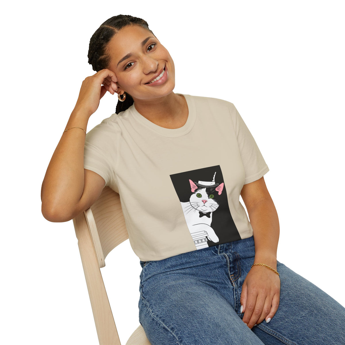 Mister Cat Unisex Softstyle T-Shirt
