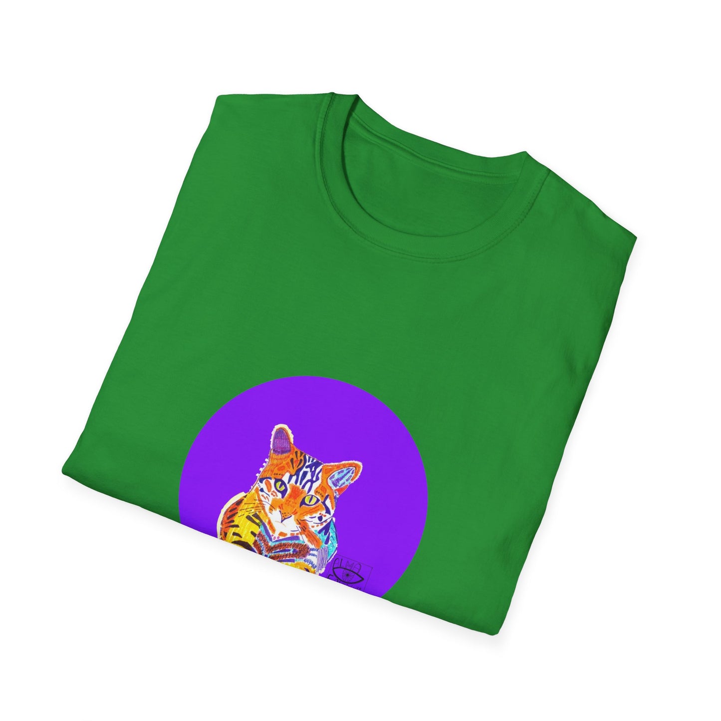 Vibrant Tiger Graphic T-Shirt, Colorful Art Tee for Animal Lovers, Unique Gift for Birthdays and Special Occasions, Unisex Softstyle Tee