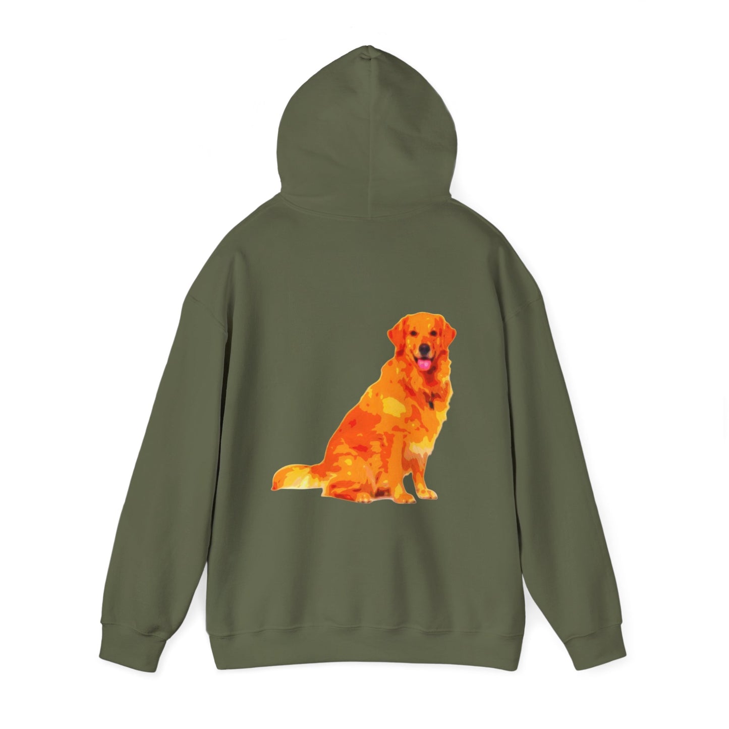 Vibrant Golden Retriever Hoodie, Pet Lover Gift, Cozy Sweatshirt, Animal Art Apparel, Dog Mom Outfit, Christmas Wear, Cute Canine Fashion