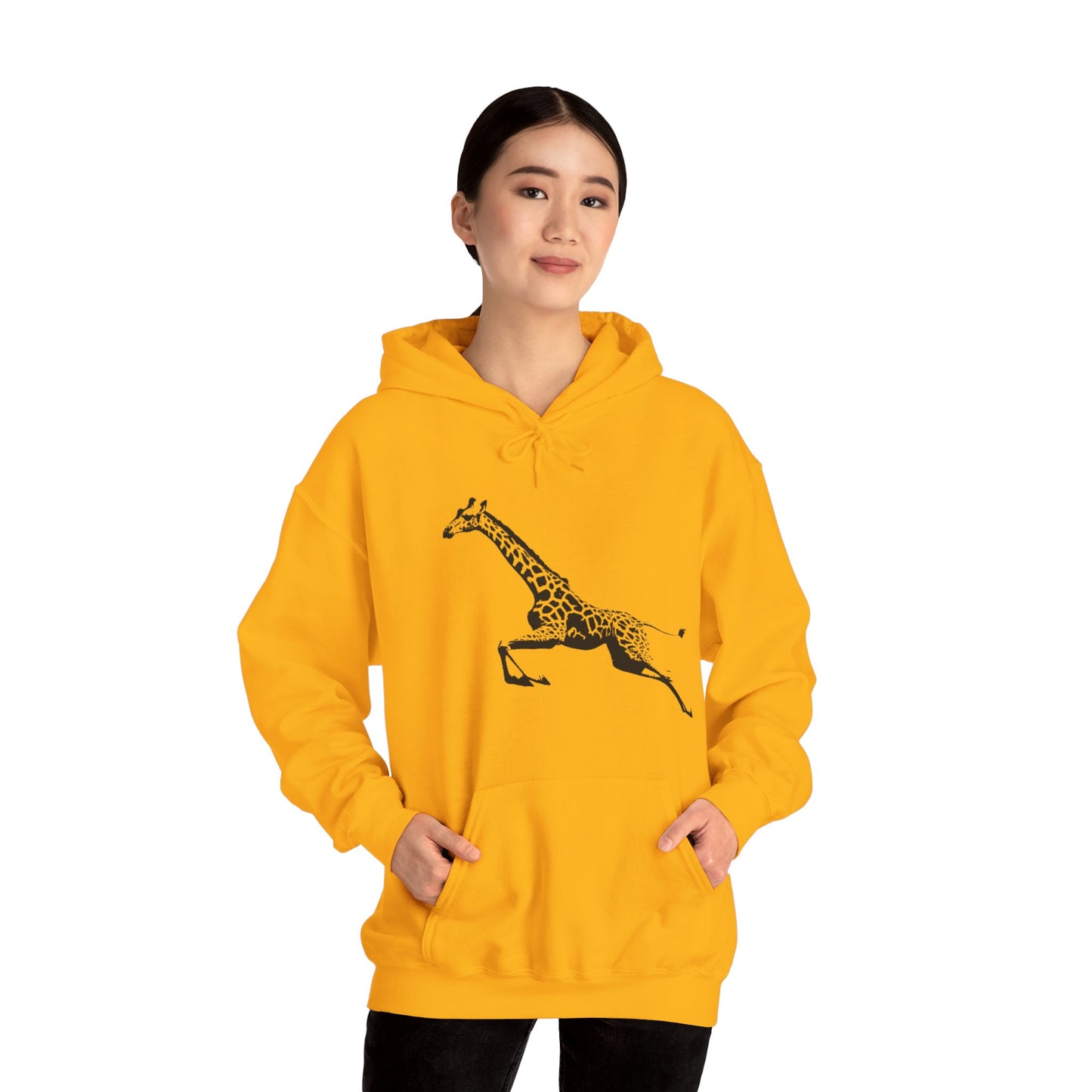 Giraffe Print Hoodie - Cozy Gift for Animal Lovers, Unisex Sweatshirt, Wildlife Fashion, Nature Gift, Unique Apparel