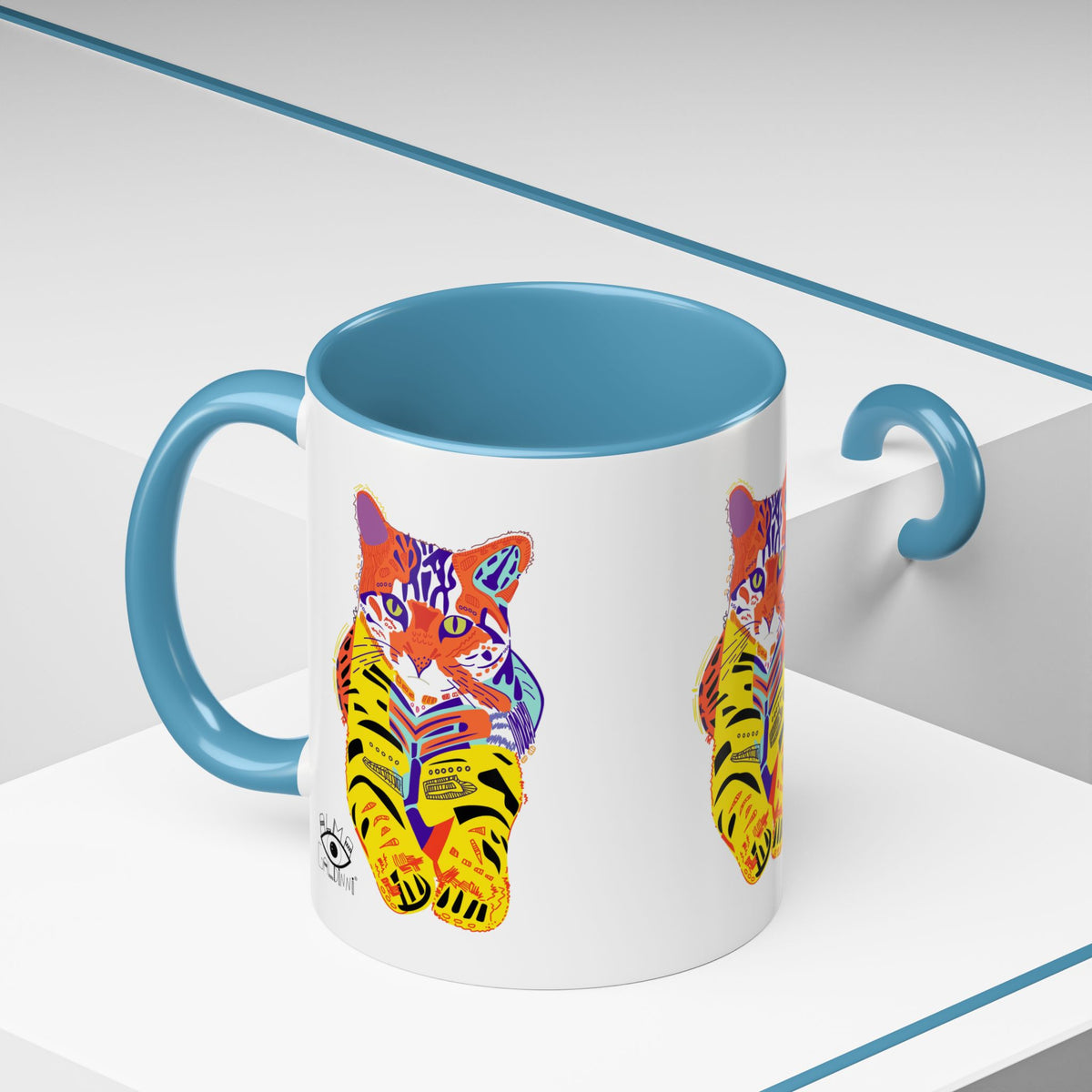 Tiger Cat Accent Coffee Mug (11, 15oz)