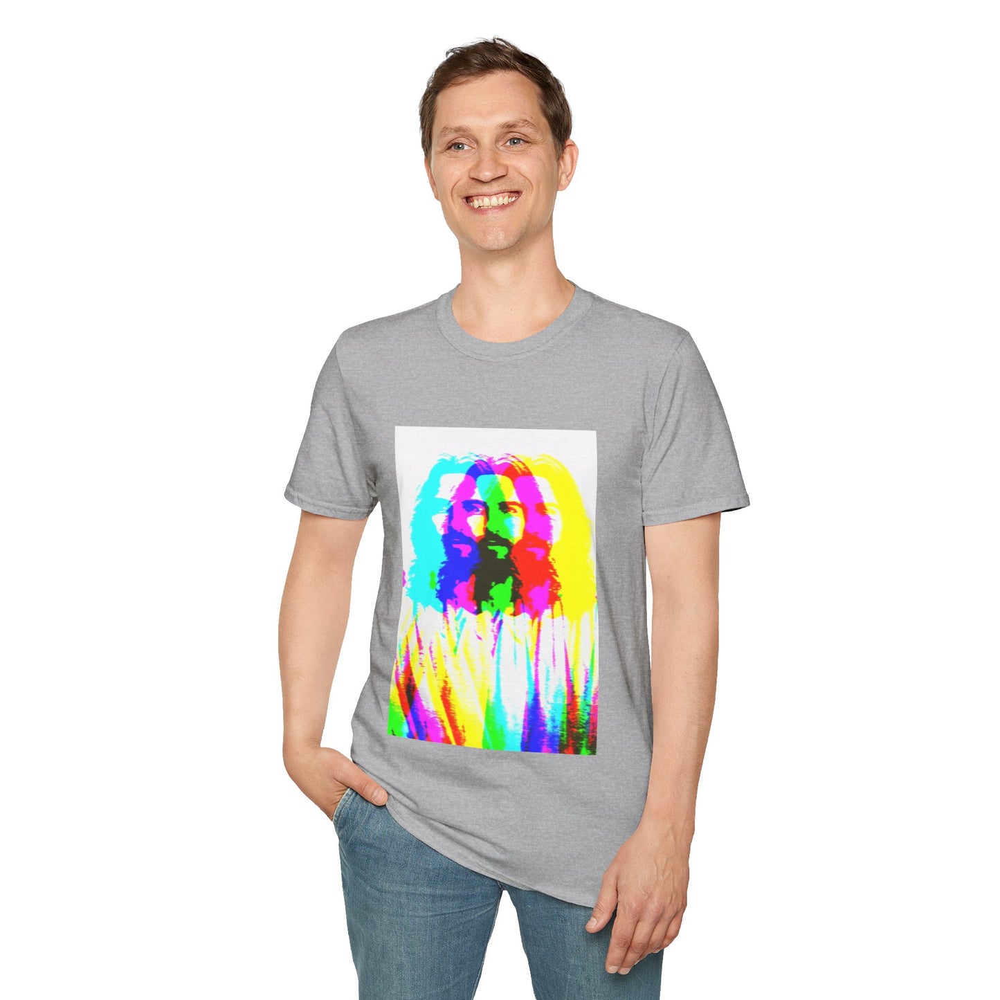 Neon Jesus Unisex Softstyle T-Shirt