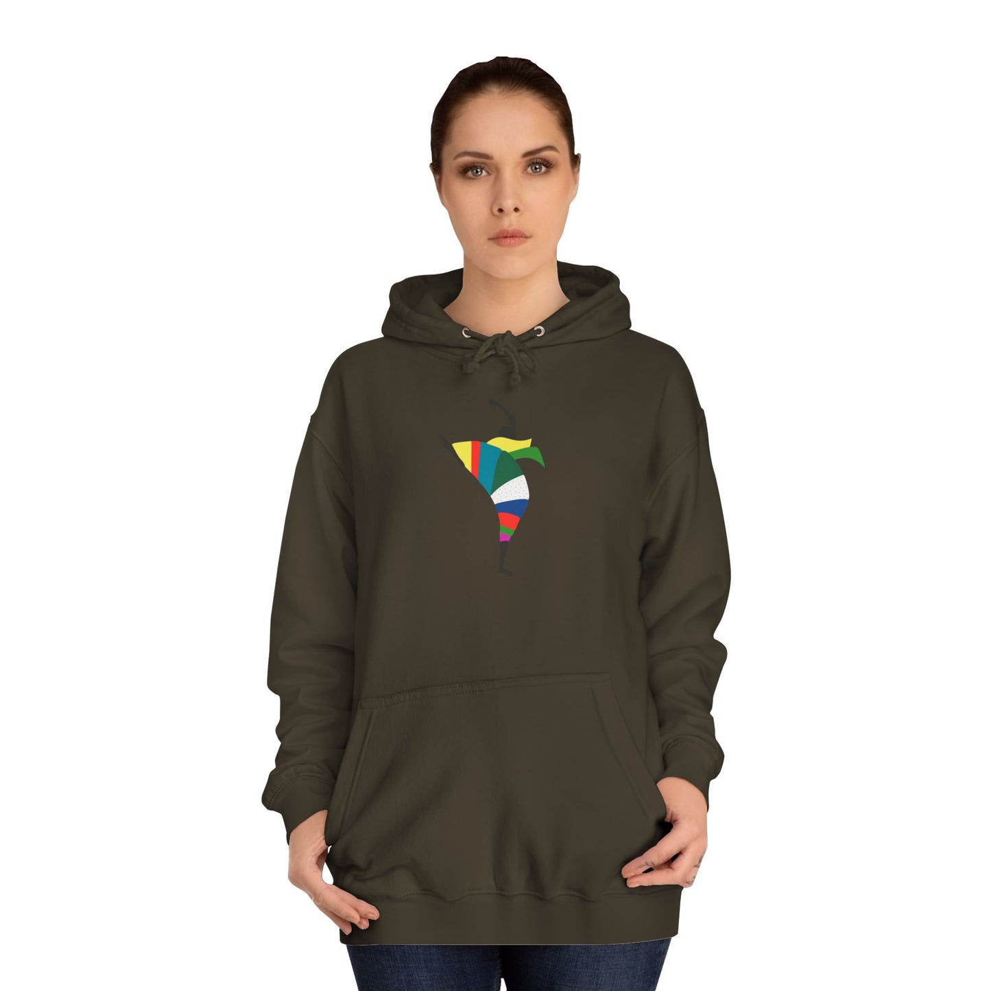 Colorful Dancer Unisex College Hoodie - Stylish Daily Wear