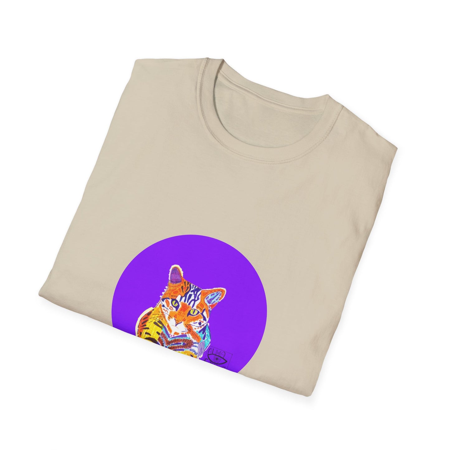 Vibrant Tiger Graphic T-Shirt, Colorful Art Tee for Animal Lovers, Unique Gift for Birthdays and Special Occasions, Unisex Softstyle Tee