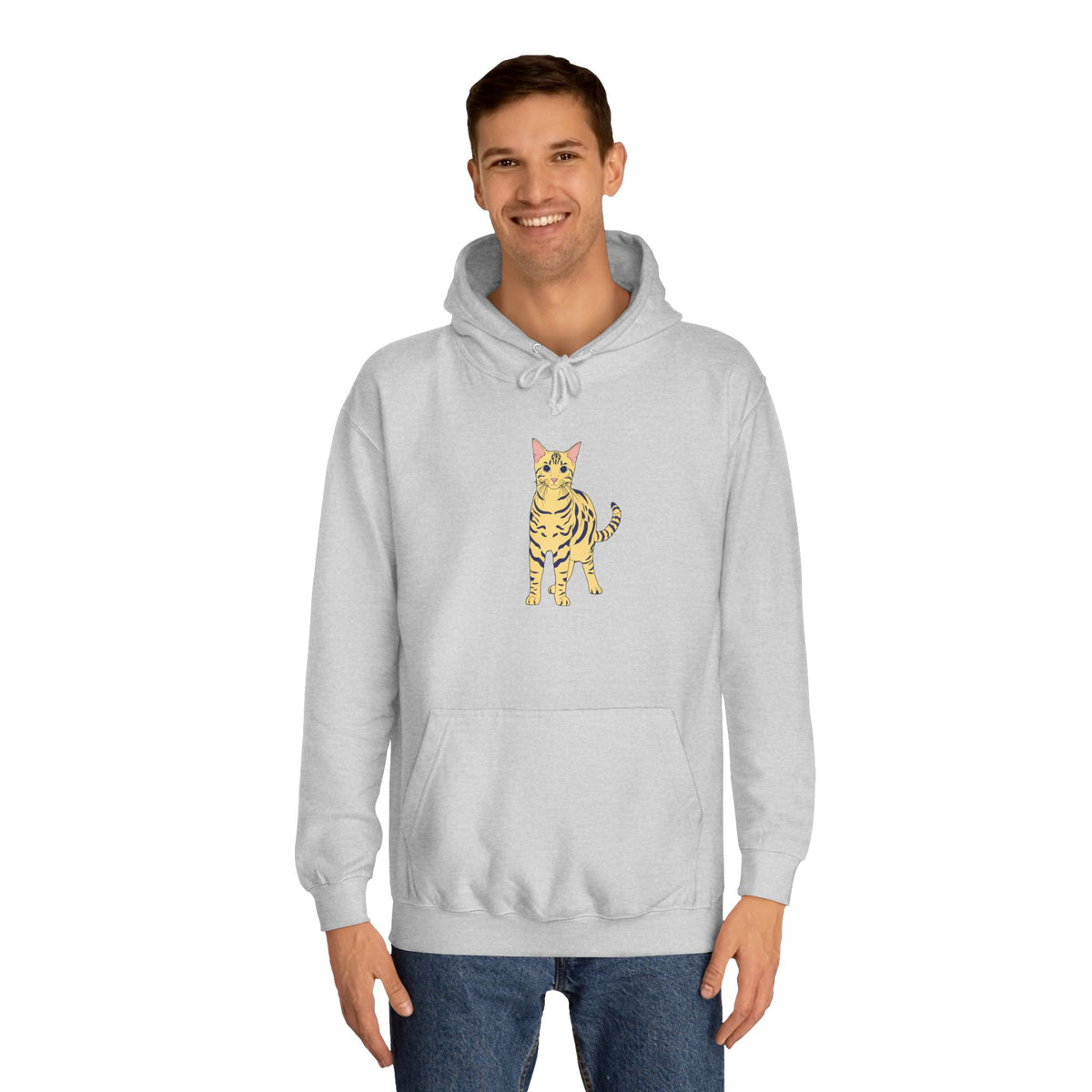 Benjamin The Cat Unisex College Hoodie