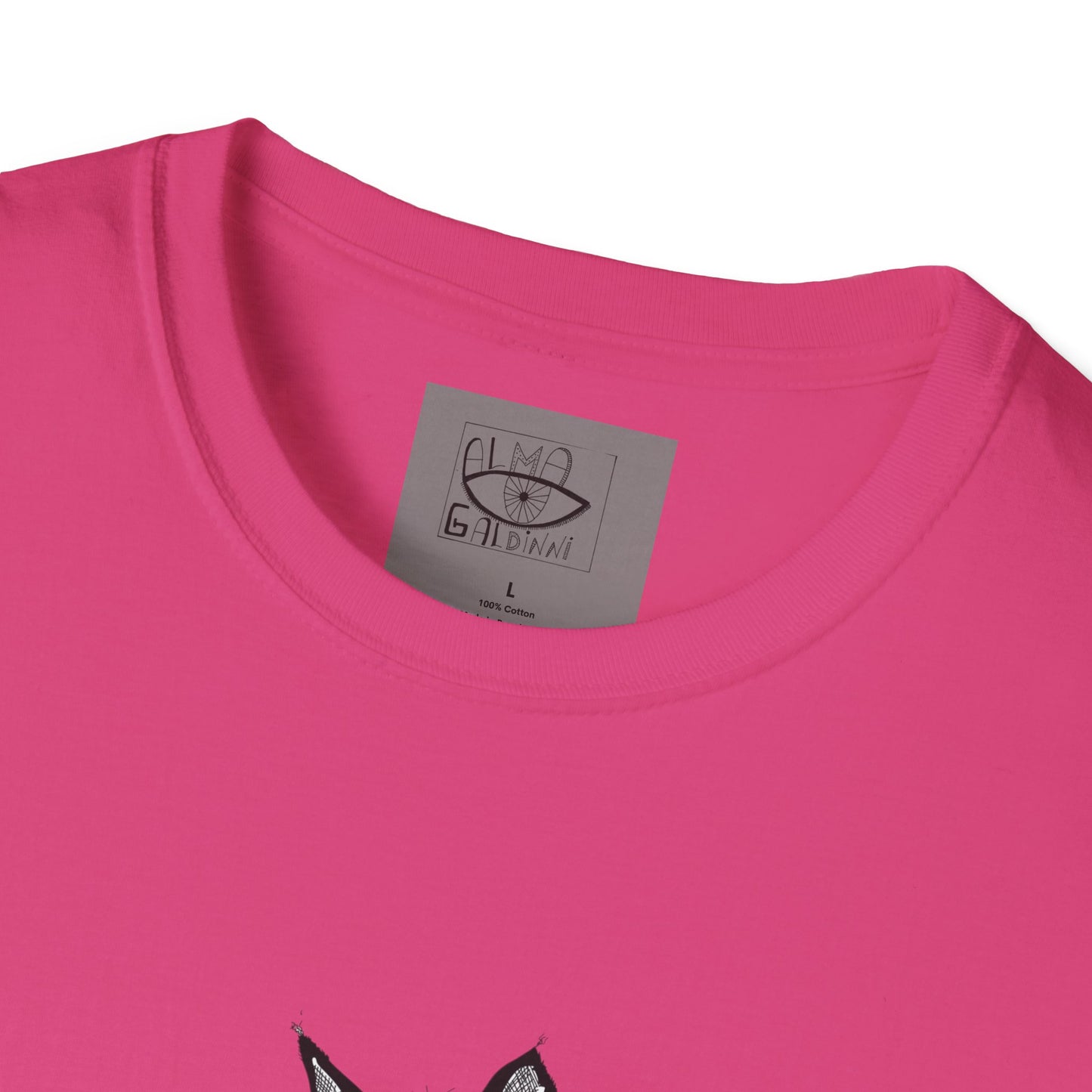 Sexy Black Cat Unisex Softstyle T-Shirt