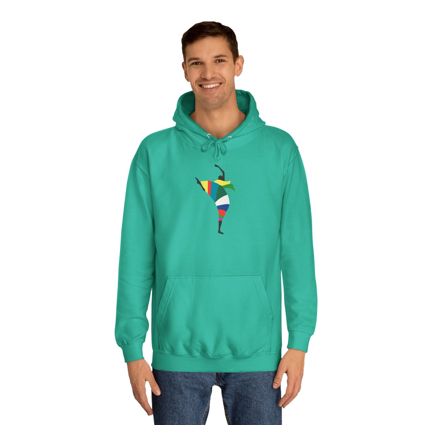 Colorful Dancer Unisex College Hoodie - Stylish Daily Wear