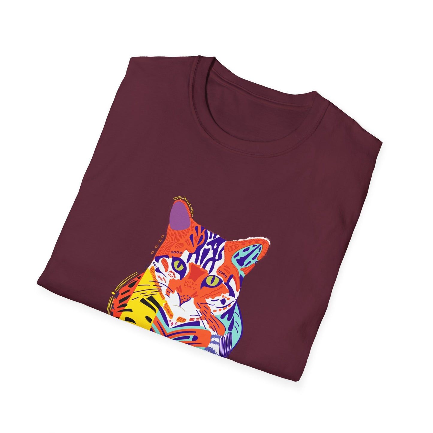 Vibrant Tiger Graphic Unisex Softstyle T-Shirt